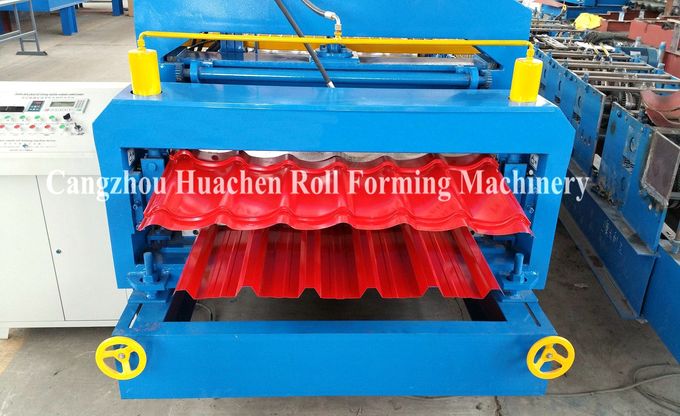 1250 milímetros galvanizaram o rolo da folha que forma o poder da máquina 5.5kw, máquina da fábrica de aço da telha