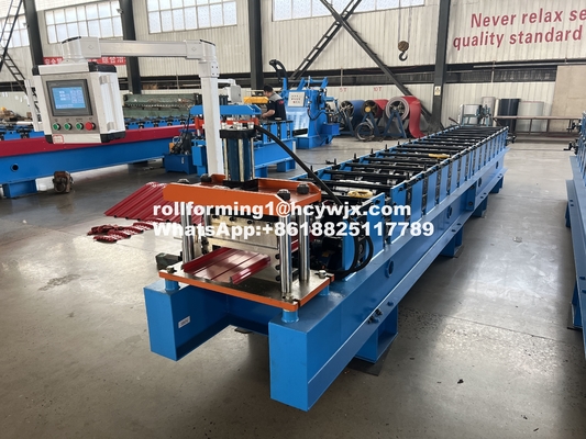 Auto-bloqueio 500 mm Roofing Sheet Roll Forming Machine Iso