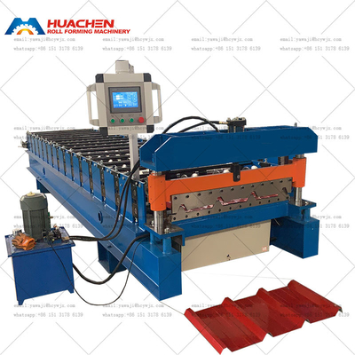 Equipamento automático de formação de painéis de telhado trapezoidal com velocidade rápida