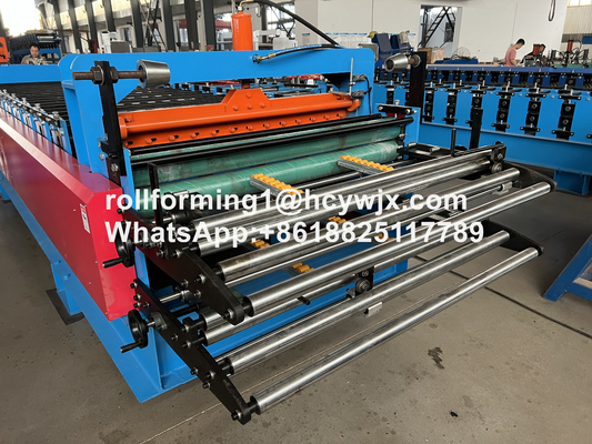 TR37-200/TR14-225 Máquina de moldagem de rolos de duas camadas com guilhotina de pré-corte