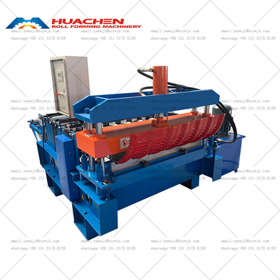 Máquina de fabricação de folhas curvas com painel de telhado de arco trapezoidal