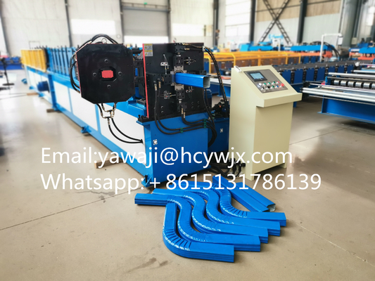 Roof Gutter Downspout Elbow Machine Rain Steel Downspout Roll Forming Machine com cotovelo