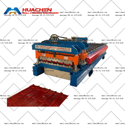 Máquina de moldagem de rolos de azulejos vidrados de chapa de aço de 380v com material de corte CR12
