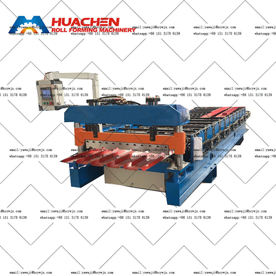 Máquina de moldagem de rolos de telhado de cor de longa duração com 380v 50Hz 3 fases de tensão