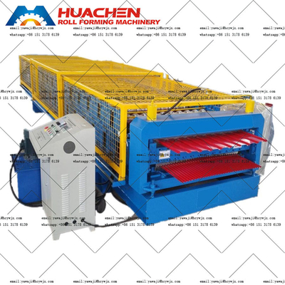 PPGI / GI Material Tipo Máquina de moldagem de rolos de dois decks com 380v 50Hz 3 fases Voltagem