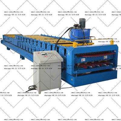 Máquina de moldagem de rolos de duplo deck para largura de material de 1250 mm em curto prazo de entrega