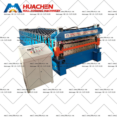 Máquina de moldagem de rolos de dois andares econômica com potência total de 5,5KW