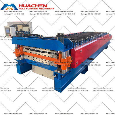 Máquina de formação de rolos de dois decks com tipo de material PPGI / GI e 5,5 5,5KW de potência total