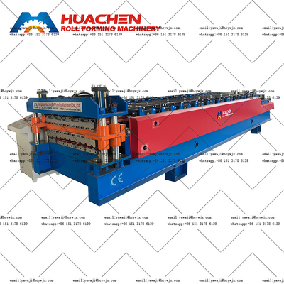 1250 mm Largura do material Máquina de moldagem de rolos de dois decks com material de corte avançado CR12