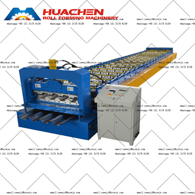 Máquina de fabricação de azulejos de piso de aço usado Máquina de formação de rolos de revestimento de telhado controlada por PLC com componente motor central