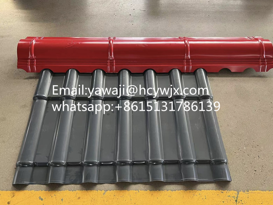 rolo de aço do tampão de 400mm 45# Ridge que forma o rolo da telha de telhado da máquina que forma a máquina