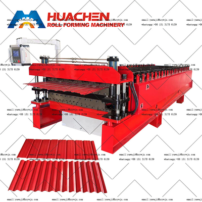 Rollformers Double Layer AG And R Panel Roll Forming Machine (Machina de moldagem de rolos de painéis AG e R)