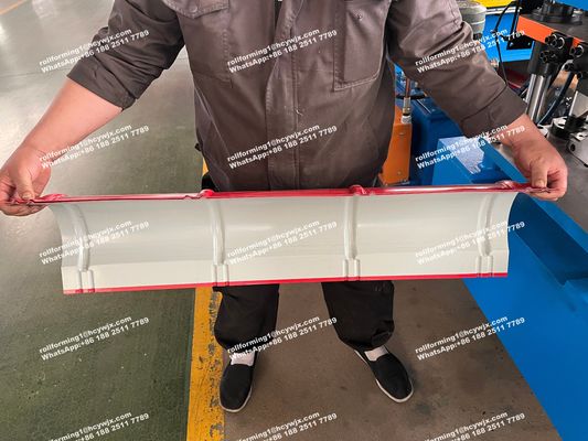Máquina automática de moldagem de rolos de tampa de cascalho, máquina de fabricação de telhas de telhado, corte hidráulico