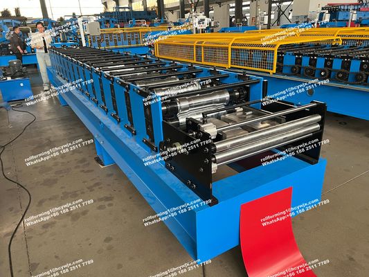 Máquina automática de moldagem de rolos de tampa de cascalho, máquina de fabricação de telhas de telhado, corte hidráulico