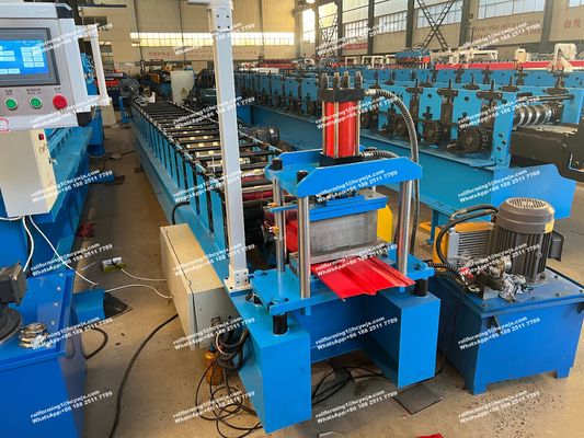 20 Sistema de controlo da estação de rolos PLC Control Cold Steel Roll Forming Machine For Wall