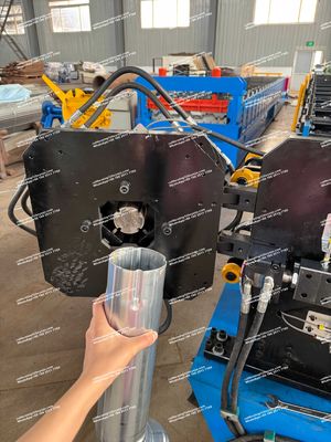 Máquina de moldagem de rolos de tubulação de 100 mm de tubo redondo de descida Tipo de corte hidráulico