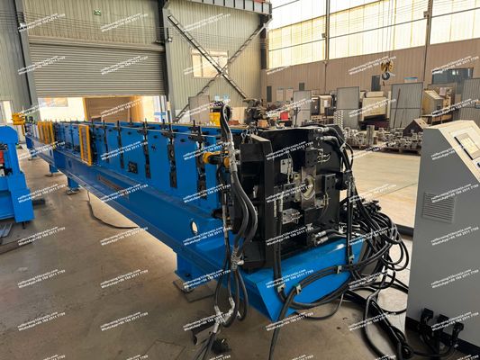 Máquina de moldagem de rolos de tubulação de 100 mm de tubo redondo de descida Tipo de corte hidráulico
