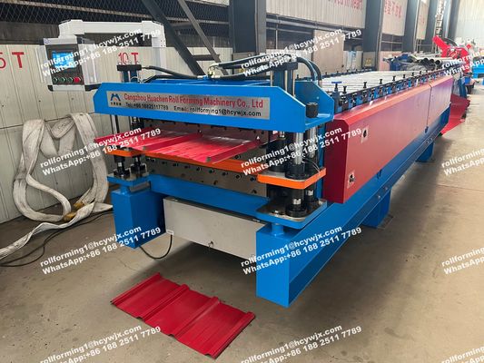 Máquina de moldagem de rolos de camadas duplas de painéis de telhado metálicos de 20M/min Tipo automático