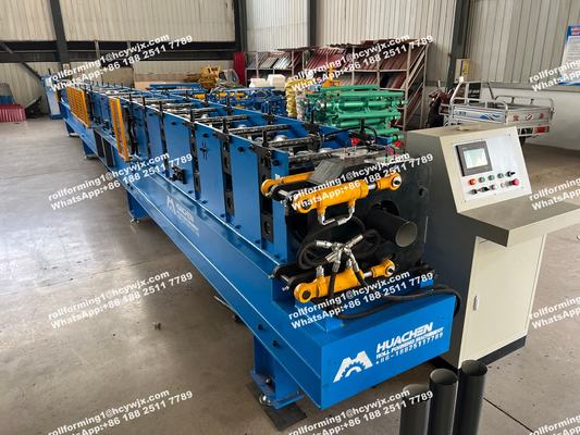 Máquina de Conformação de Rolo para Calha Redonda para Tubo de Descida de Água Pluvial / Tubo de Água