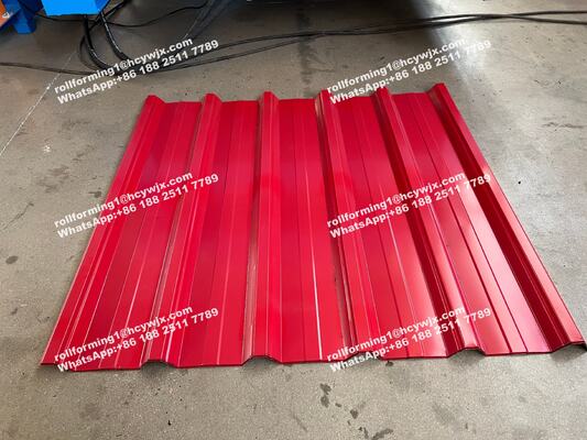 Máquina de moldagem de rolos de camada dupla com controle PLC para produção de telhas de largura 1250 mm e espessura 0,3-0,6 mm