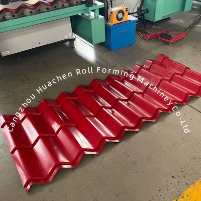 Máquina Profissional Automática para Conformação de Telhas Metálicas Glazeadas com 16 Estações, Velocidade de 4m/min e Controle PLC