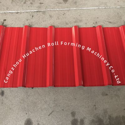 Máquina de formação de rolos de dupla camada para painéis vidrados com largura de 1250 mm, velocidade de 15 m/min e material PPGI/GI