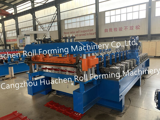 Máquina automática de laminação de chapas onduladas de metal de camada única - Fabricação de telhados - Máquina de laminação de azulejos - Equipamento industrial