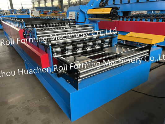 Máquina de fabricação de painéis de telhado de chapa de aço de alta qualidade / Máquina de formação de azulejos vidrados de camada dupla