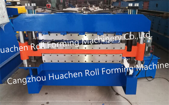 Fabricação de telhados de aço colorido polaco / Fabricação de painéis de telhado - Máquina de moldagem laminada de duas camadas laminada a frio
