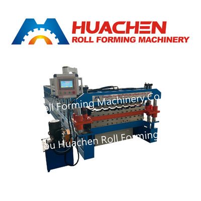 Máquina de fabricação de placas de telhado de aço metálico