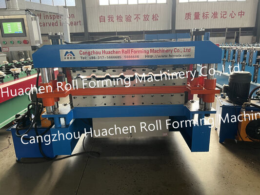 Máquina de fabricação de placas de telhado de aço metálico