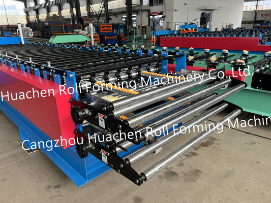Máquina de fabricação de placas de telhado de aço metálico