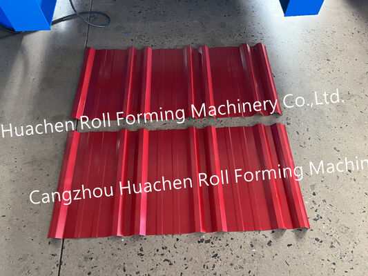 Máquina de fabricação de placas de telhado de aço metálico