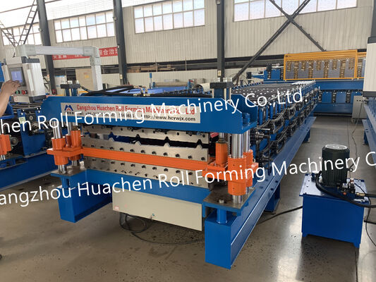 Máquina formadora de rolos de telha de dupla camada de saída da China