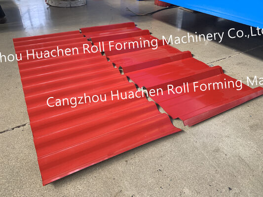 PLC-Controlled High-Speed Trapezoidal Colored Steel Roofing Panel Roll Forming Machine Pump Gearbox