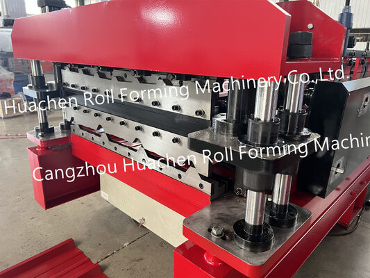 Máquina formadora de rolos de telhado trapezoidal totalmente automático para painéis de telhado de metal