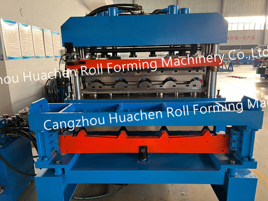 Máquina de laminar painéis de telhado ondulados, máquina de laminar azulejos de telhado de duas camadas
