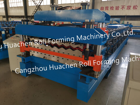 Máquina de formação de chapas de revestimento de telhados de metal corrugado de fábrica chinesa