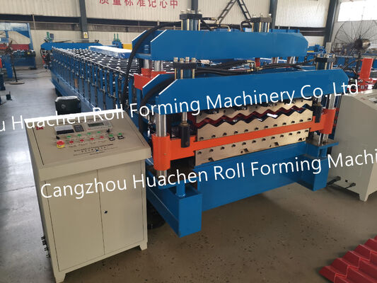 Máquina de formação de chapas de revestimento de telhados de metal corrugado de fábrica chinesa