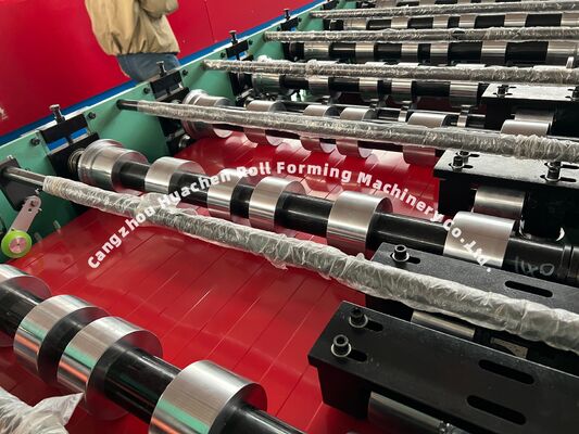 Máquina de fabricação de placas de telhado de aço metálico