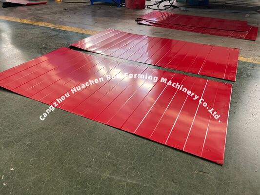 Máquina de fabricação de placas de telhado de aço metálico
