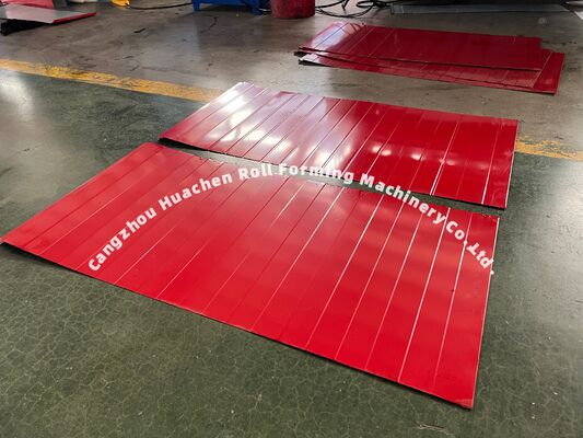 Máquina de fabricação de placas de telhado de aço metálico