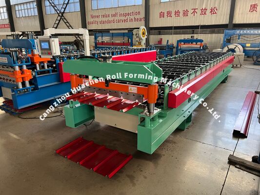 Máquina formadora de rolos de telha de dupla camada de saída da China