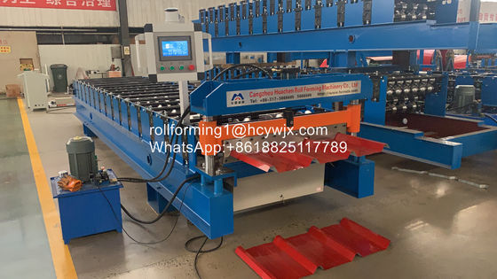 Aluzinc TR4/TR5/TR6 Máquina de moldagem de rolos para telhados de chapas metálicas
