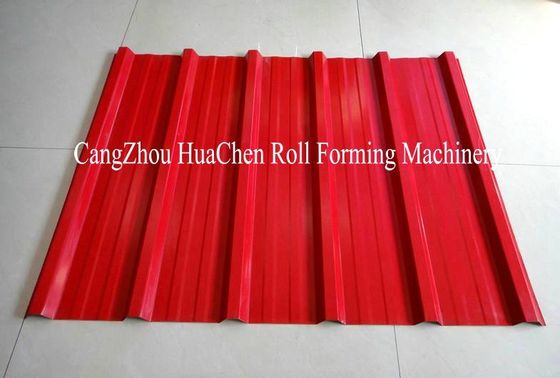 A construção de alta velocidade da dupla camada usou o rolo do telhado do metal que forma a máquina