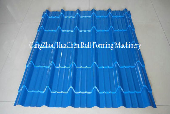 380V 50Hz aço telha Perfiladeira com sistema de controle PLC Compture / Cr12mov lâmina