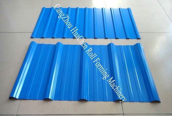 Rolo automático da dupla camada que forma o controle de freqüência do PLC da folha do telhado da máquina