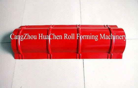 Rolo de aço da telha do tampão de Ridge do telhado de 15 rolos que forma o CE do ISO da máquina