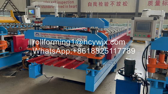 Rolo automático do metal de transferência de corrente que forma a dupla camada da máquina para o telhado