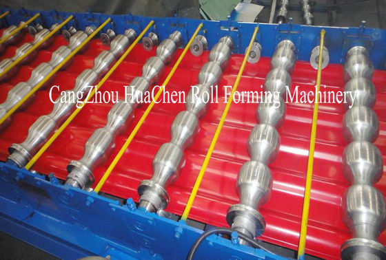 O telhado de aço do perfil/telha/vitrificou o rolo da telha que forma a máquina com sistema de controlo do Plc